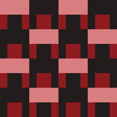 Abstract geometric seamless pattern. Minimalist geometrical ornament, puzzle design. Vector illustration.