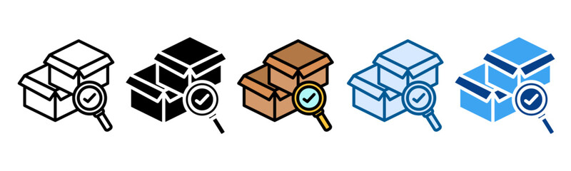 Quality Control Icon Set Multiple Style Collection