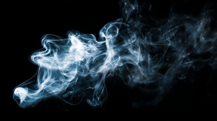 Swirling smoke in darkness, a dance of shadows and light, evoking mystery and raw emotion.
