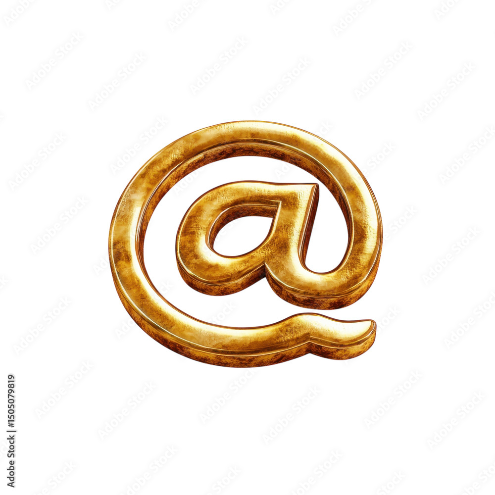 Poster symbol of connection a glowing golden linking worlds on a black backdrop on transparent background
