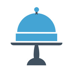 Naklejka premium Stand with Dome Icon – Architectural Structure and Pavilion Vector Illustration