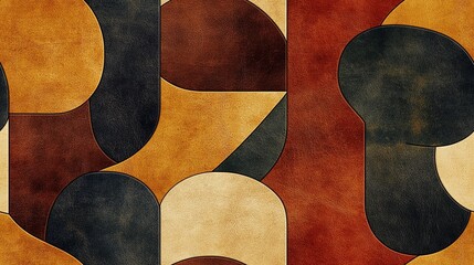 Assorted leather tiles combined in seamless collage, great for moodboards, branding visuals, and luxury design concepts.