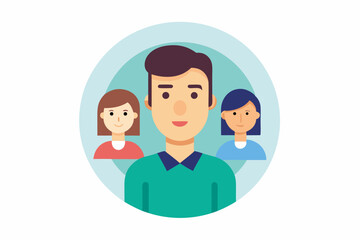 Obraz premium family icon vector illustration