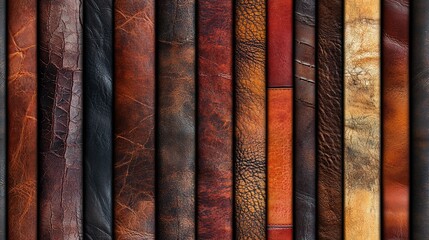 Detailed collage of leather patches in natural tones, ideal for print design, texture reference, and editorial product visuals.