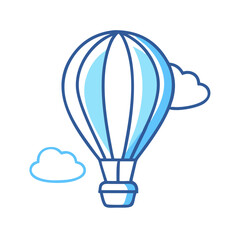 Obraz premium Hot Air Balloon Ride Icon – Adventure and Travel Symbol