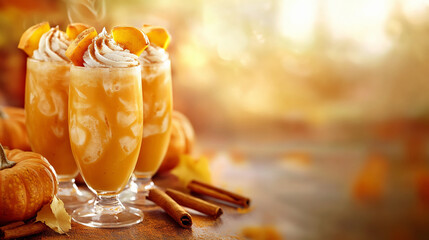 glass of orange juice and coconut 