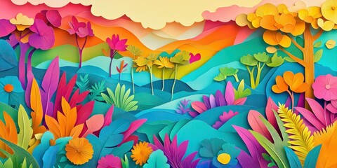Papercut Layered Artwork
