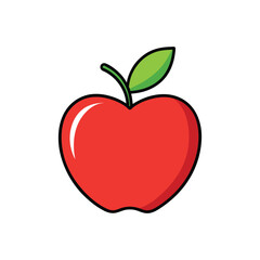 Fototapeta premium apple logo vector illustration isolated on white background