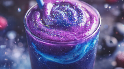cocktail with ice galaxy creamy latte