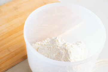 ボウルに入れた粉　