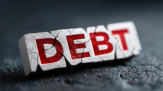 The rising national debt compared to GDP. Economic recession caused by excessive bad debt and long-term accumulation.