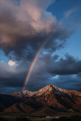 rainbow over the mountains