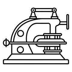 old fashioned sewing machine