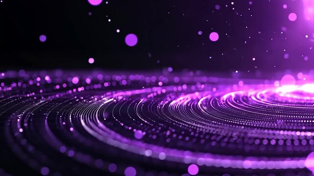 Purple Galaxy: Abstract Spiral of Light and Energy