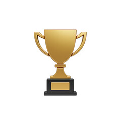Pixel Art Gold Trophy: Achievement, Victory, Award Icon