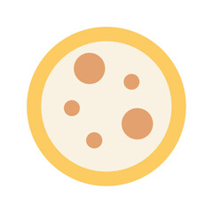 Fototapeta premium Round Cookie Icon – Sweet Snack, Baked Dessert Biscuit Symbol