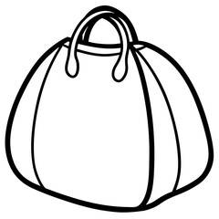 red bag isolated on white background