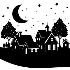 Fototapeta premium house in the night