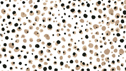 a pattern of small polka dots on a white background, small colorful dots; seamless vector illustration.