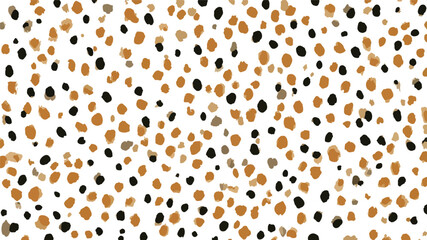 a pattern of small polka dots on a white background, small colorful dots; seamless vector illustration.