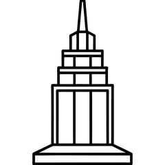 silhouette of a church