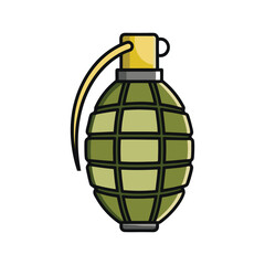 Grenade logo vector illustration isolated on white background