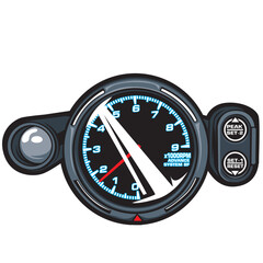 speedometer isolated on white