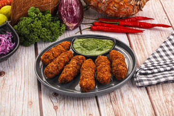 Indian minced meat kebab kofta