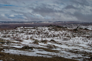 Rocky landscape on the Dalton Highway