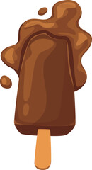 Melting Chocolate Ice Cream Stick