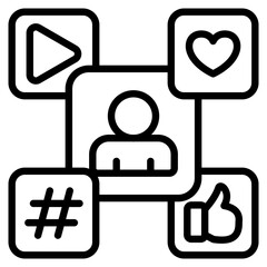 Social Proof line icon