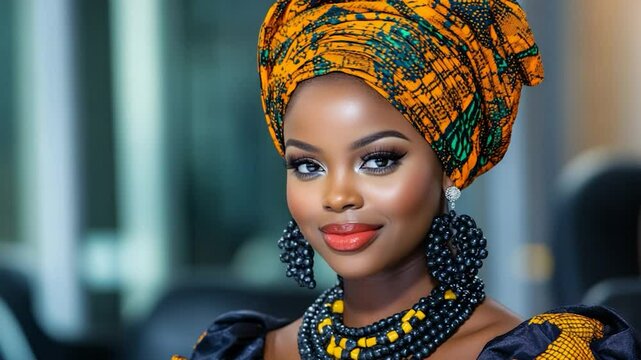 African Fashion Portrait: Elegance and Beauty