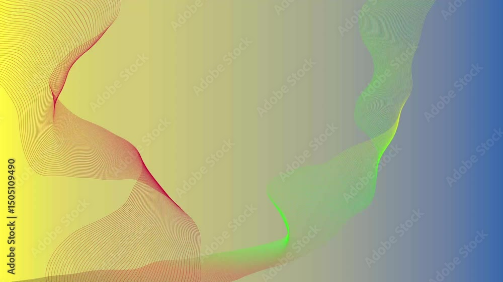 Poster colorful vector background design with abstract lines and curves creates a vibrant wallpaper pattern