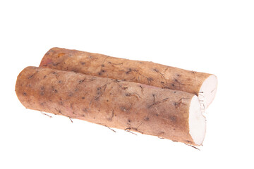 Yam on a white background