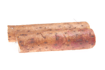 Yam on a white background