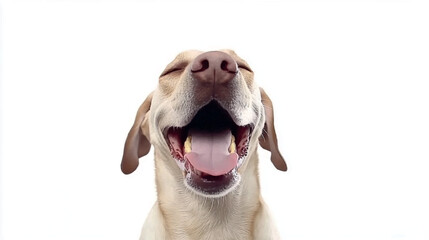 Happy Dog with Tongue Out