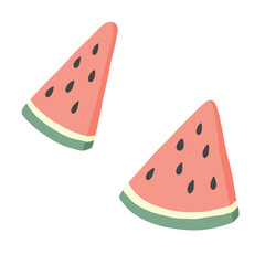 Refreshing watermelon slices burst with summer flavor. Healthy watermelon provides juicy delight. Watermelon joy