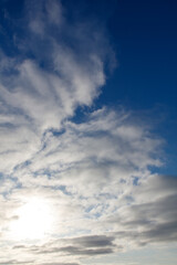 The sky is blue with a few clouds scattered throughout