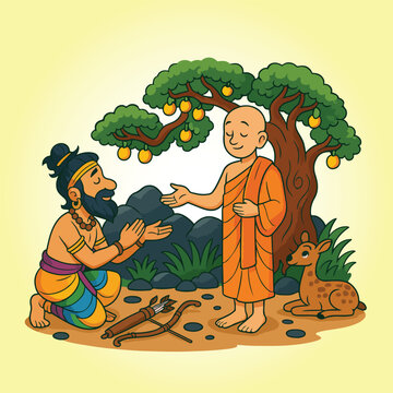 Poson full moon poya day celebration Buddhist culture and religion festival Buddhism King Thissa and Mihindu Thero Mihinthalawa