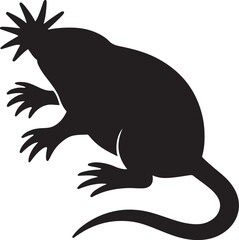 a star nosed moli vector