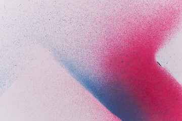 青と赤のスプレー塗料で描いた背景	