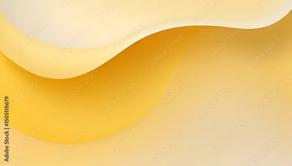 Poster abstract golden wave pattern with soft gradients evokes a sense of warmth and fluidity beautifully.
