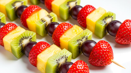 Colorful Fruit Skewers
