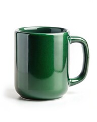 Classic Forest Green Ceramic Coffee Mug Perfect for Everyday Use and a Timeless Addition to Your Kitchen