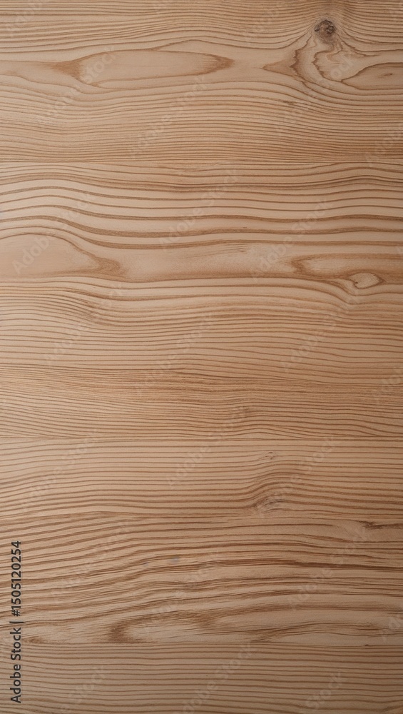 Poster Light Brown Wooden Surface Close-Up with Horizontal Grain Pattern and Smooth Matte Texture