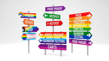 Pride Signpost Scene