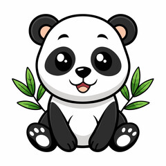 panda and bamboo