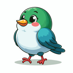 Vector Cartoon Bird