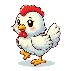 Vector Cartoon Chiken