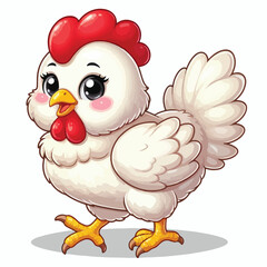 Vector Cartoon Chiken
